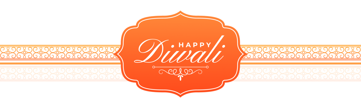 happy diwali ribbon
