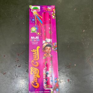 candy crush 3 in 1 multi colour crackling candles 3 piece